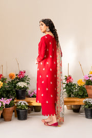3 Piece - Embroidered Lawn Suit - Jashan-e-baharan