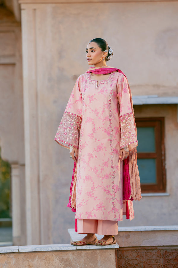 3 Piece - Premium Embroidered Lawn Suit - DE - 06