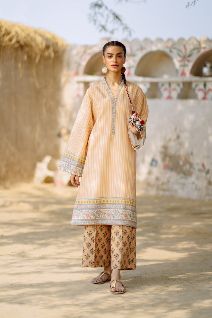 2 Piece - Printed Khaddar Suit - NG-04